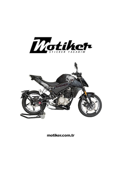 Cf Moto Nk250 Punisher 11 Sticker Etiket Takım Full Modeli
