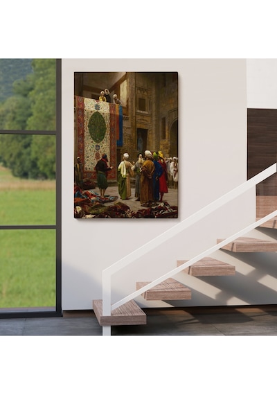 Osman Hamdi Bey'in Halı Tüccarı İsimli Eseri Kanvas Tablo-5123 50 X 70