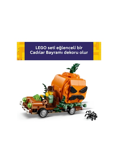 LEGO® Bal Kabağı Kamyoneti 40822 – 8 Yaş ve Üzeri Çocuklar için Cadılar Bayramı Temalı El Sanatları Oyuncak Yapım Seti (194 Parça)