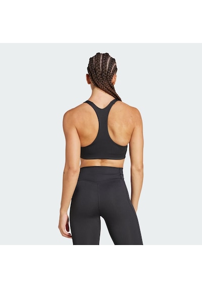 Adidas Powerimpackt Rib Medium Support Training Kadın Büstiyer C-adıjd7186b30a00 Siyah