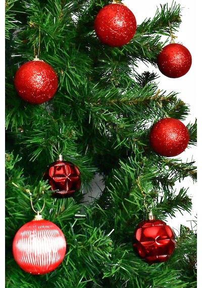 Waldern Yılbaşı Süs 24lü Set Kırmızı