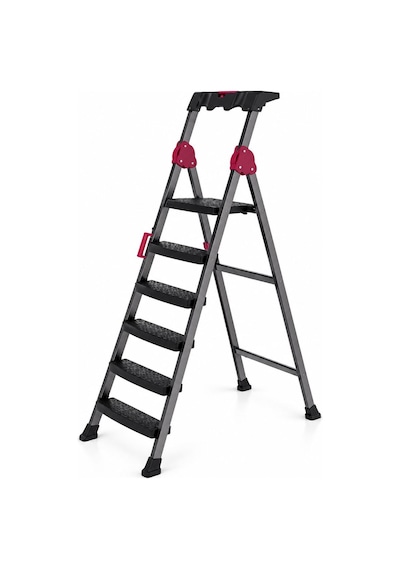 Basamaklı Metal Merdiven 5+1 150 Kg