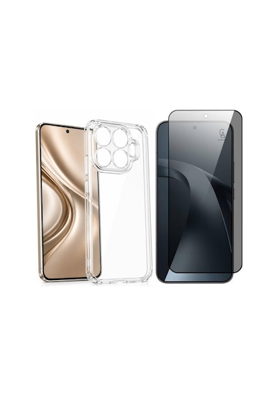 Xiaomi Mi 17t İle Uyumlu Soft Yumuşak Telefon Kılıfı Ve Hayalet Privacy Ekran Koruyucu Seti Şeffaf