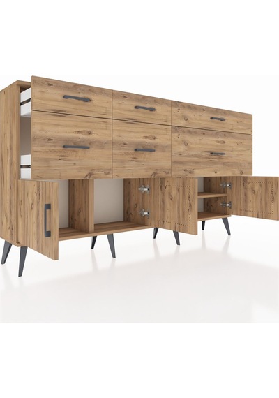 Arges Konsol Tek Raflı 6 Çekmeceli 4 Kapaklı 176x30x99 Çam-çam Atlas Çam - Atlas Çam Arges Konsol Tek Raflı 6 Çekmeceli 4 Kapaklı 176x30x99 Çam-çam Atlas Çam - Atlas Çam