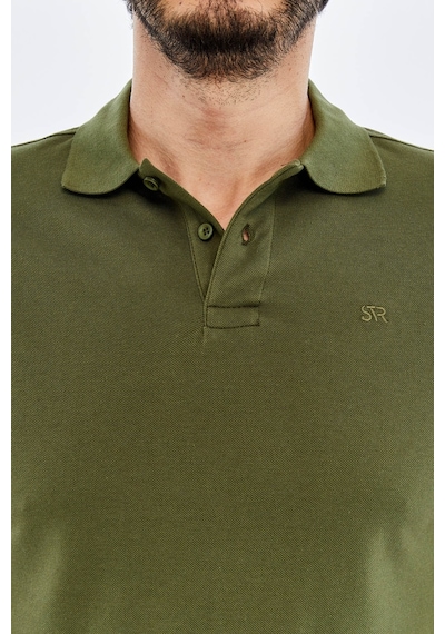Süvari Slim Haki Erkek Polo Yaka T-shirt Ts1014000474