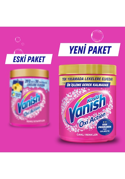 Vanish Oxi Action Renkliler İçin Deterjan ve Leke Çıkarıcı Toz 970 G
