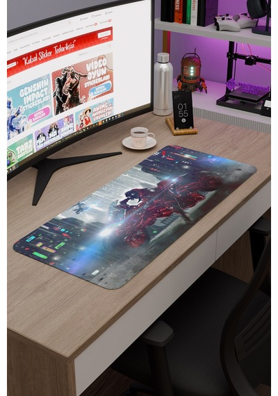 Akira Anime V4 - 70x30 Xl Gaming Kauçuk Kaymaz Taban Mouse Pad Fare Altlığı