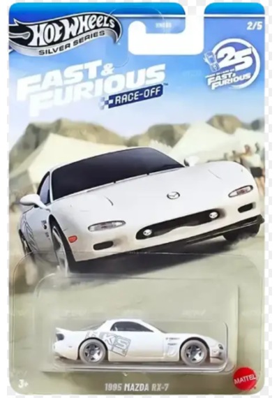 Hot Wheels Silver Series Fast & Furious 1995 Mazda Rx7 - Hnr88-jkx16