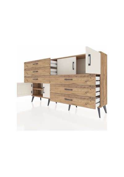 Arges Konsol 2 Raflı 6 Çekmeceli 4 Kapaklı 176x30x99 Çam-aytaşı/çam Aytası/atlas Çam - Atlas Çam Arges Konsol 2 Raflı 6 Çekmeceli 4 Kapaklı 176x30x99 Çam-aytaşı/çam Aytası/atlas Çam - Atlas Çam