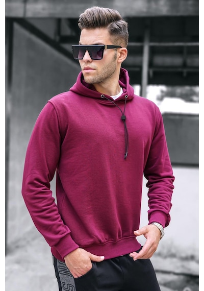 Madmext Madmext Bordo Erkek Sweatshirt 5334-bordo Bordo