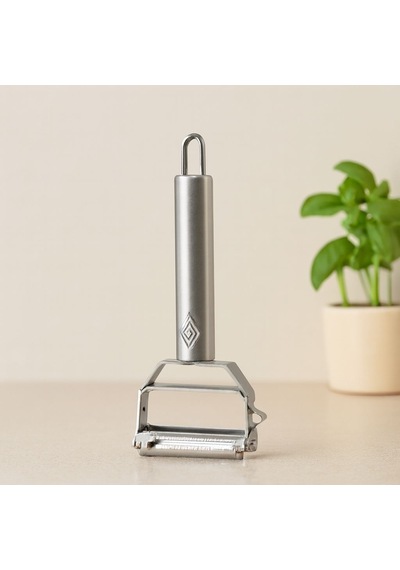Çift Başlı Metal Sebze Soyacağı Julienne Renkli
