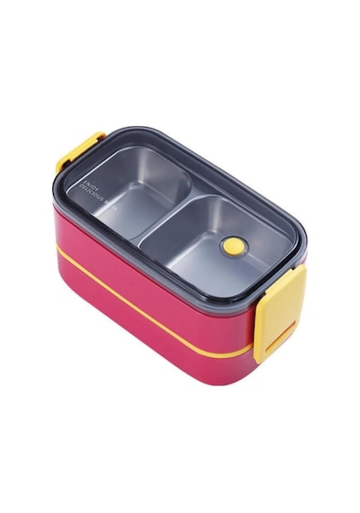 Ml Iki Kat Üç Bölme Paslanmaz Çelik Lunch Box Yeni Nesil Sefer Tası - Kaşıkçatallı -1400462 Diğer