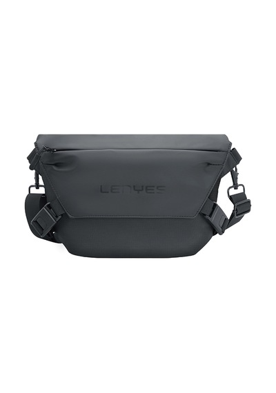 Lenyes Lb562 Dreamer Crossbody Serisi Su Geçirmez Deri Tasarımlı Çapraz Vücut Çantası Siyah Siyah