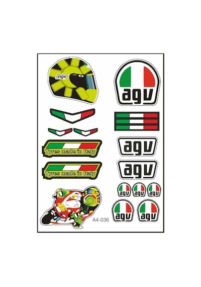 A4 Sticker 036 Tek Paket Çoklu Sticker Standart