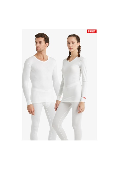 Blackspade Unisex Termal İçlik V Yaka Uzun Kollu Beyaz - Isı Tutucu Kışlık İç Giyim 1257 Beyaz Blackspade Unisex Termal İçlik V Yaka Uzun Kollu Beyaz - Isı Tutucu Kışlık İç Giyim 1257 Beyaz