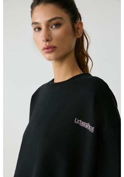 Urban Beat Mıcha Kadın Siyah Sweatshirt Siyah