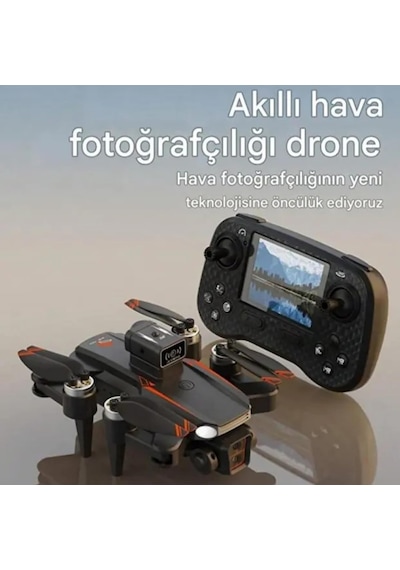 Js26h 4k Drone, Lcd Kumandalı, Fırçasız Motor, Akıllı Engel Kaçınma, Katlanabilir Drone, Uzun Uçuş Süresi, Profesyonel Rc Drone