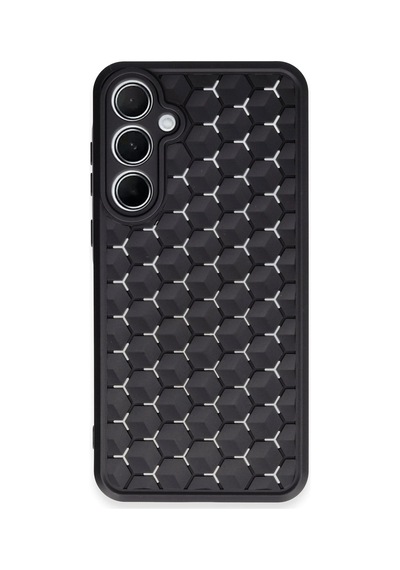 Newface - 523 - Samsung Galaxy Uyumlu A55 5g Kılıf Petek Silikon Kapak - Csmo-tex - - Siyah Sıyah
