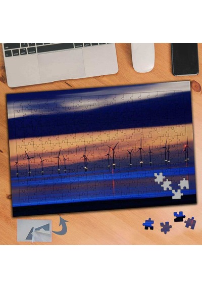 Rüzgar Enerjisi Santrali 240 Parça Puzzle Yapboz Tablo-838