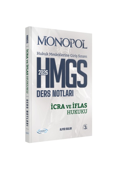 Hmgs İcra Ve İflas Hukuku Ders Notları 3. Baskı Monopol Yayınları