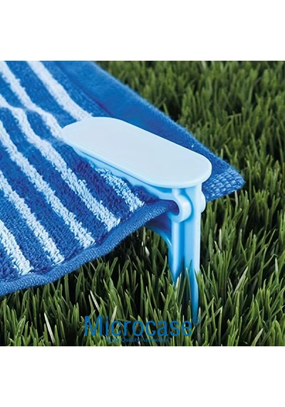 Microcase Dış Mekan Plaj Havlusu Çarşaf Vb Şeyler İçin Sabitleyici Kıskaçlı Aparat - Al5304 4 Adet Turuncu