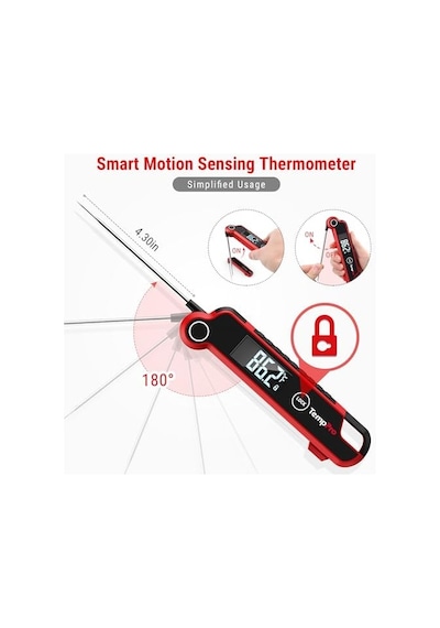 Thermopro Tp620 Su Geçirmez Dijital Gıda Termometresi, 2 Saniyede Anında Okuyan Hareket Sensörlü Dönen Ekran Barbekü, Mutfak Ve Sıvı Ahşap Thermopro Tp620 Su Geçirmez Dijital Gıda Termometresi, 2 Saniyede Anında Okuyan Hareket Sensörlü Dönen Ekran Barbekü, Mutfak Ve Sıvı Ahşap