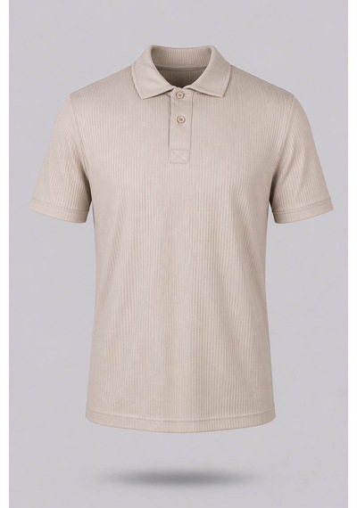 Trender Basic Taş Erkek Polo Yaka T-shirt 2281-1