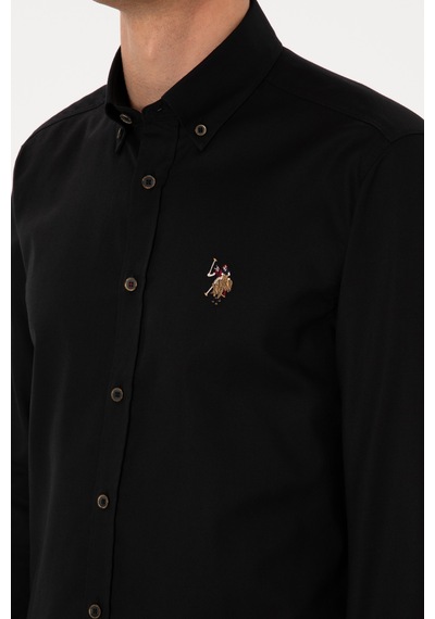 U.s. Polo Assn. Erkek Siyah Gömlek Basic 50307659-vr046 Siyah U.s. Polo Assn. Erkek Siyah Gömlek Basic 50307659-vr046 Siyah