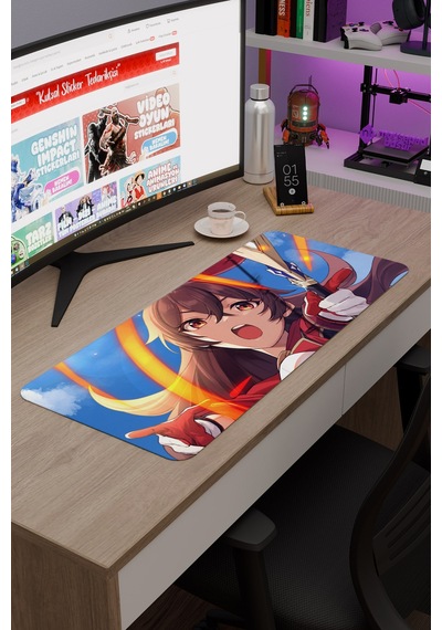 Amber Genshin Impact Anime Gacha V2 - 70x30 Xl Gaming Mouse Pad Fare Altlığı