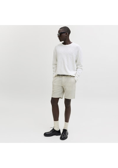 Erkek Keten Cepli Chino Sort - Dave - 12229629 Dusty Olive