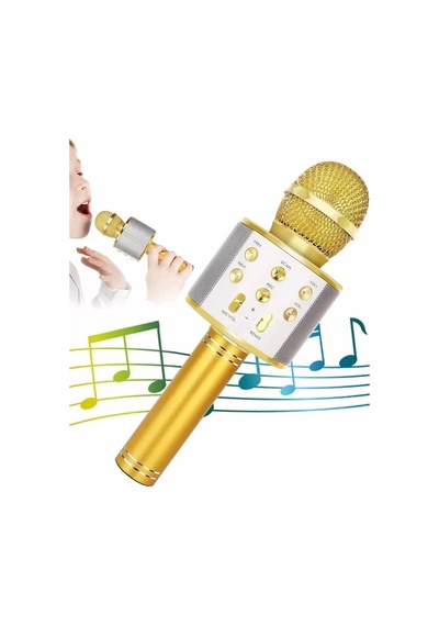Northcity Karaoke Mikrofon Dahili Hoparlör Bluetooth Usb Aux Sd Kart Girişli