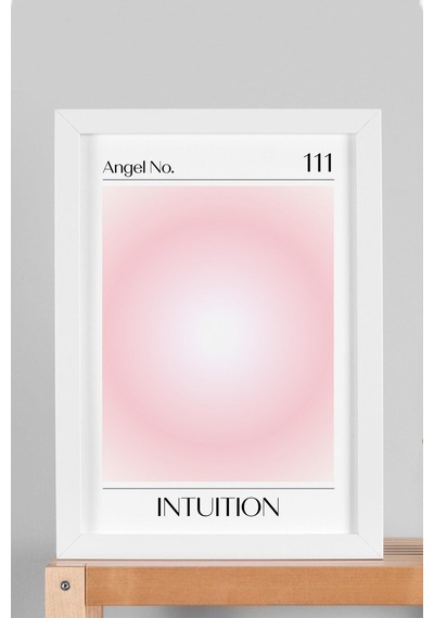 Angel No 111 Intuition Çerçeveli Tablo Melek Sayıları Sezgi Aura Enerji Renkleri