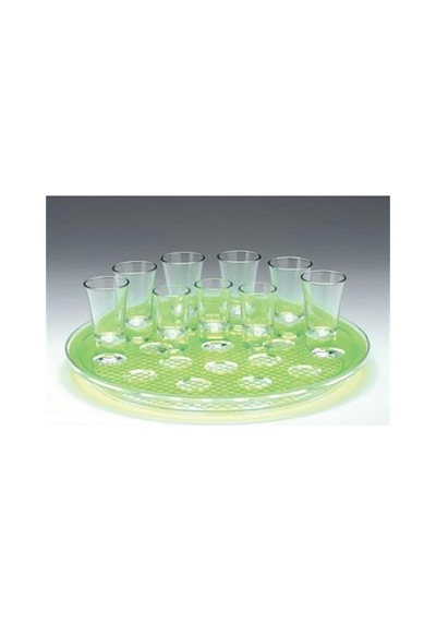 34 Cm Yuvarlak Polycarbonat Tepsili, 21 'li Şat Servisi Diğer