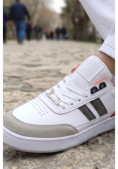 In Step Black Legend Series: Beyaz Turuncu Unısex Çocuk Spor Ayakkabı Beyaz - Turuncu In Step Black Legend Series: Beyaz Turuncu Unısex Çocuk Spor Ayakkabı Beyaz - Turuncu