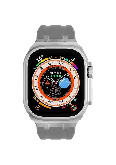 Apple Uyumlu Watch 7 45mm Zore Krd-89 Silikon Kordon