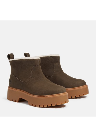 Timberland Stone Street Mid Warm Lined Kadın Bot-34029 Koyu Kahverengi