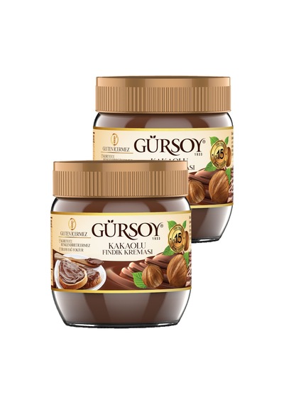 Gürsoy Kakaolu Fındık Kreması 400 Gr X 2 Adet