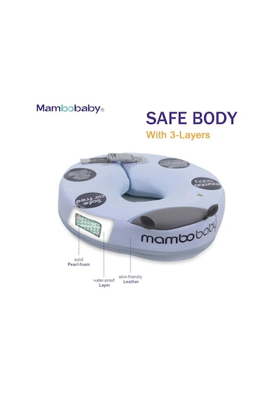 Mambobaby Boyun Destekli Yüzme Simidi - Mavi Uğur Böceği