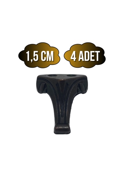 Moda Metal Ayak Çeyiz Ve Hediye Kutusu Mobilya Ayağı 1,5cm Bronz 4 Adet Bronz