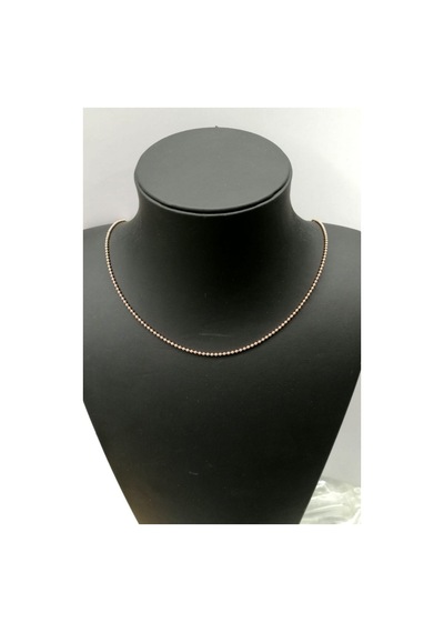 Omar Silver Unisex Top Tırnak Makası 1,9 Mm Rose Gümüş Kolye Zinc