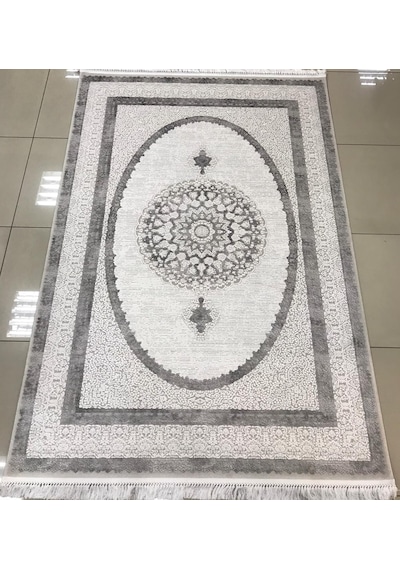 Merinos Halı Elegance 73941 097 Serisi Akrilik Salon Oturma Yatak Odası Halısı Gri