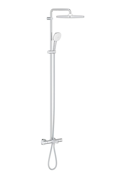Grohe Tempesta Cube 250 Duş Sistemi Termostatik Banyo Bataryalı - 26691001 Gümüş