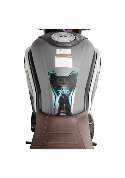 GP Kompozit CF Moto 700 CL-X 2022-2024 Uyumlu Tank Pad Seti Turkuaz