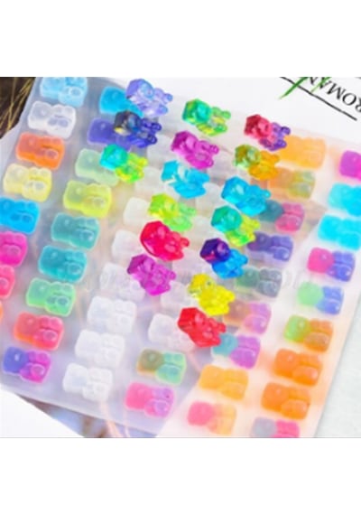 Çoklu Kolye ve Reçina Epoksi Kalıbı 50 Li Haribo Ayıcık Minik Boy