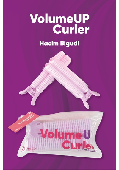 Volumeup Curler Hacim Veren Bigudi - Çantalı 2 Li Set Lila Lila