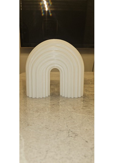 Modern Gökkuşağı Kemeri 3d Dekoratif Obje - İskandinav Tarzı Beyaz