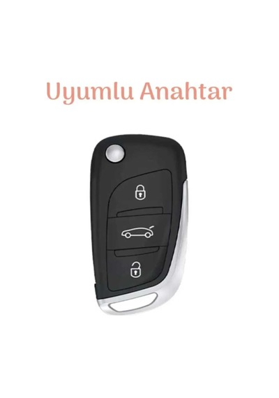 Gma Keys Citroen C1 C2 C3 C4 C5 Peugeot 306 407 807 Ds Ds4 Ds6 Nano Uyumlu Anahtar Kılıfı Siyah Gümüş Renk