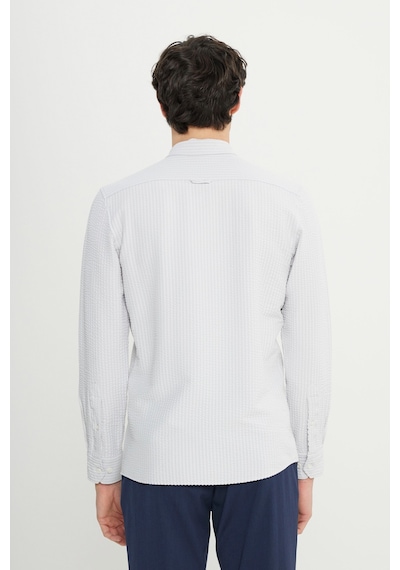 AC&Co / Altınyıldız Classics Erkek Tas Slim Fit Dar Kesim Düğmeli Yaka Armürlü Gofre Desenli Gömlek Tas AC&Co / Altınyıldız Classics Erkek Tas Slim Fit Dar Kesim Düğmeli Yaka Armürlü Gofre Desenli Gömlek Tas