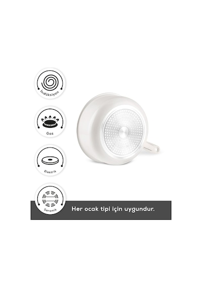 Karaca x Refika Swiss Crystal Almond Cream Easy Clıp 7 Parça Tencere Seti Ind