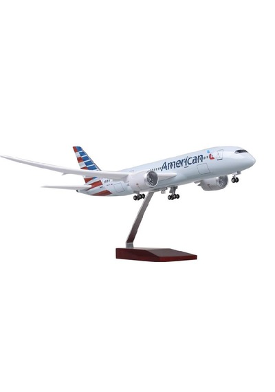 American Air B787 Yolcu Uçağı Model Uçak 1/130 Ölçek 47cm